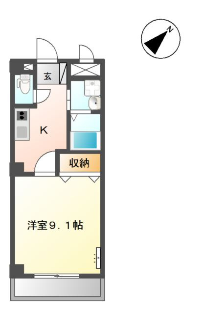 エムネージュ薬円台の間取り