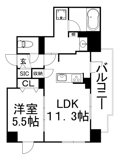 【間取り】 | SKYレジデンス大阪梅田