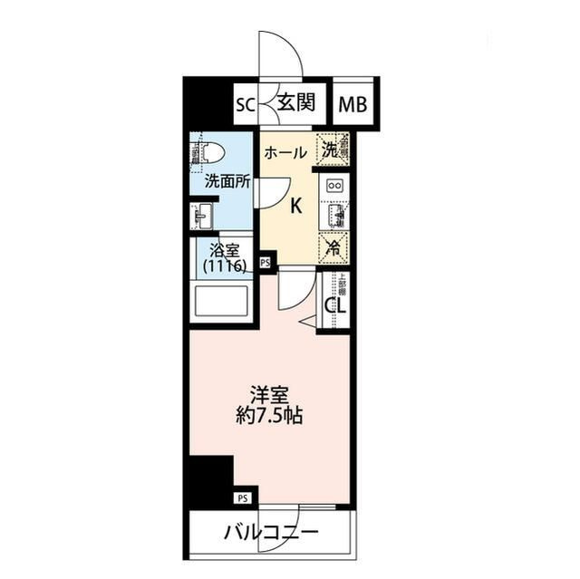 プレール・ドゥーク芝浦の間取り|間取りです。