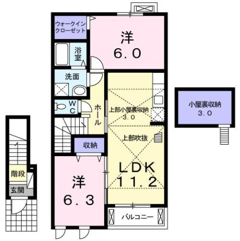 ガーデンヒルズ２４Ａの間取り