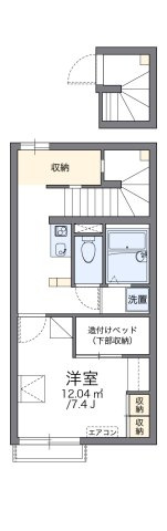 レオパレスサンモールガーデンの間取り