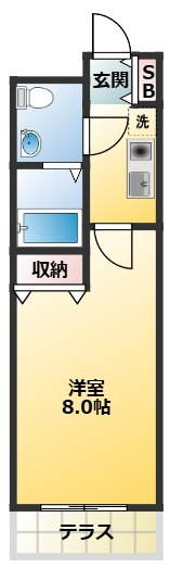 らふぃね壱番館の間取り