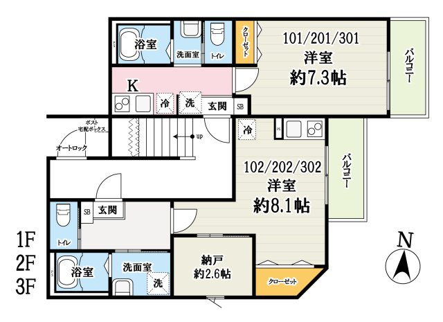 グラン大袋の間取り