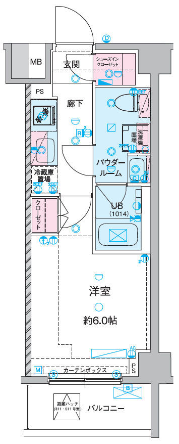 GENOVIA谷塚の間取り