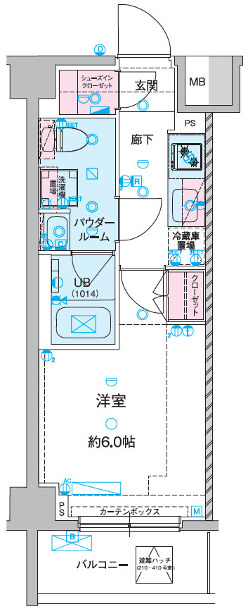 GENOVIA谷塚の間取り