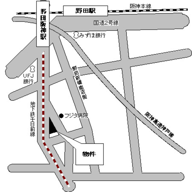 ＫＨＫコート西野田の地図