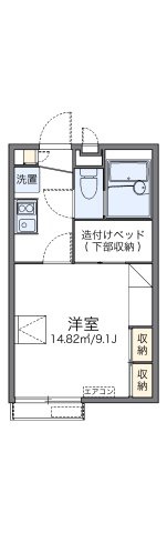 レオパレスグリーンハイツの間取り