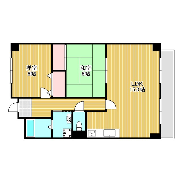 ティーズ緑地の間取り