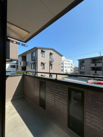 リビングタウンなかもずA棟のバルコニー