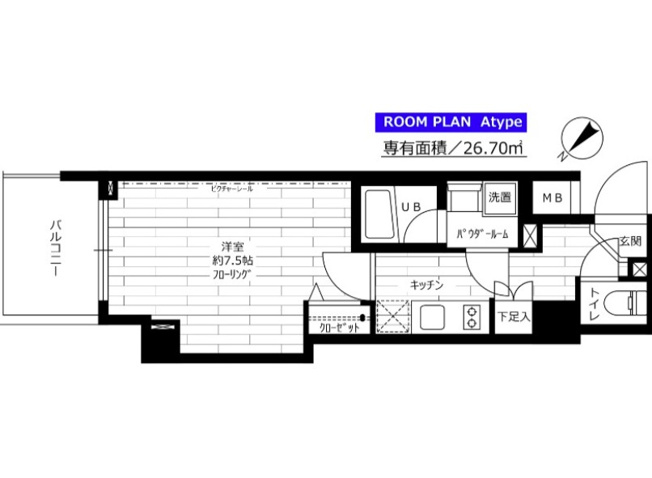 【間取り】 | ステージファースト東新宿