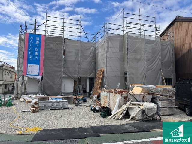 加東市社　第22期　新築一戸建ての外観|周辺は落ち着いた街並みの住宅地！子育てがしやすい住環境です！まだ未完成ですが、現地でしかわからない事もございます。是非一度ご覧ください。