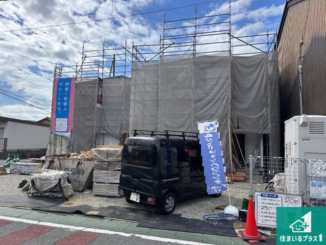 加東市社　第22期　新築一戸建ての外観|周辺は落ち着いた街並みの住宅地！子育てがしやすい住環境です！まだ未完成ですが、現地でしかわからない事もございます。是非一度ご覧ください。
