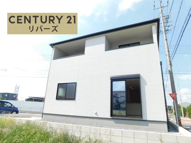 あま市下萱津五反田の新築一戸建の外観|☆２号棟☆ 　　いつでもご案内できます♪（お問合せ当日、平日、水曜、夜間でもＯＫ）　角地！　敷地４６坪超！　長期優良住宅♪　駐車並列２台ＯＫ！　続き間ＬＤＫ２０．７帖！　収納豊富♪　南に庭付き♪