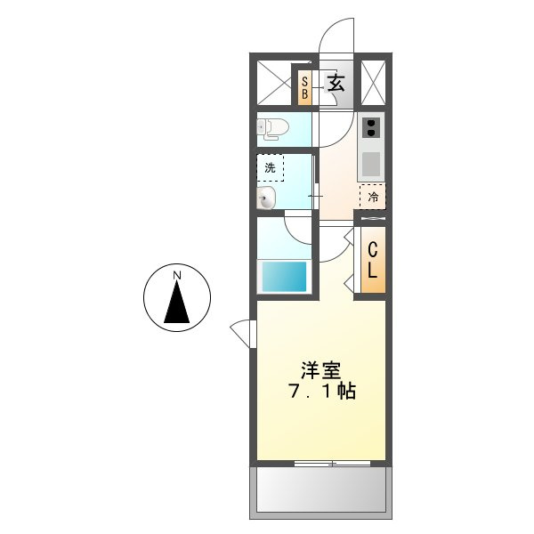 カンピオーネ御器所通の間取り