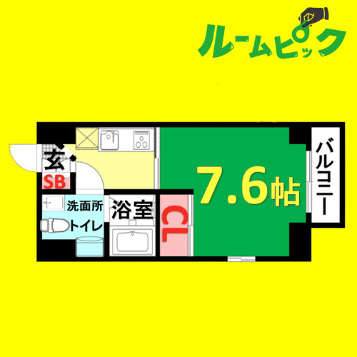 リアライズ高畑　名古屋市賃貸　仲介手数料無料の間取り