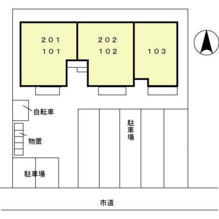 サンパティー五合田の区画図