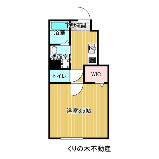 【間取り】 | Bellano | １Kのお部屋です