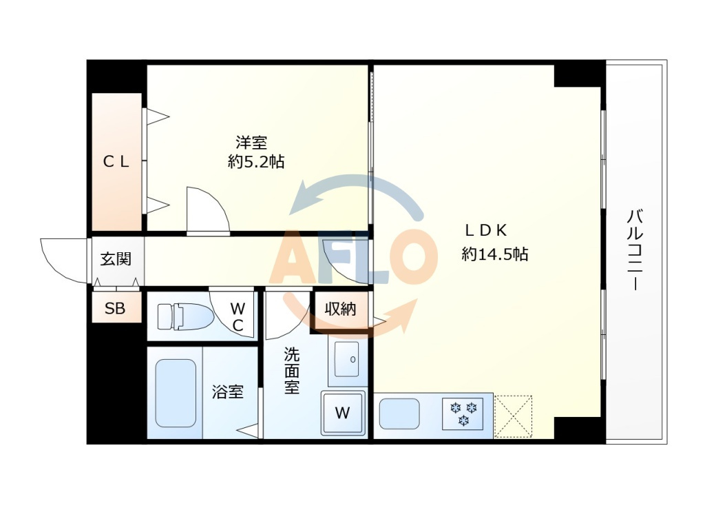 阪神ハイグレードマンション3番館　鷺洲小学校区の間取り|阪神ハイグレードマンション3番館　間取り