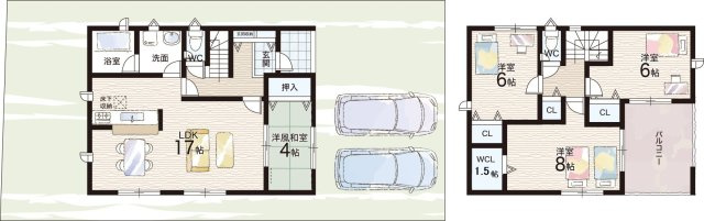 加東市社　第22期　新築一戸建ての間取り|1号地