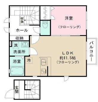 エーブハウスの間取り|間取りです。