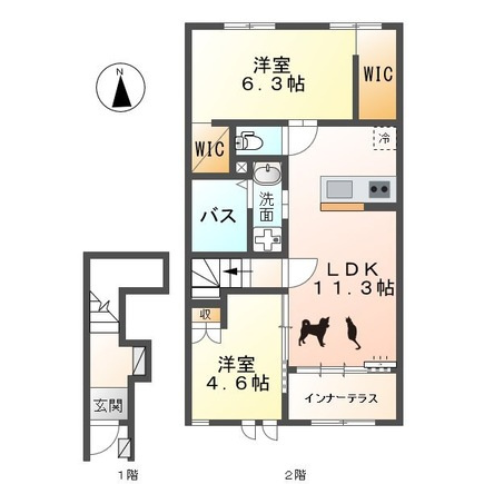 【間取り】 | レヴァータⅠ