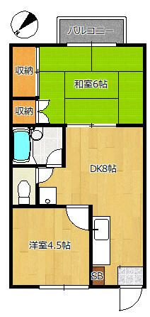 【間取り】 | ヴィレッジ大原