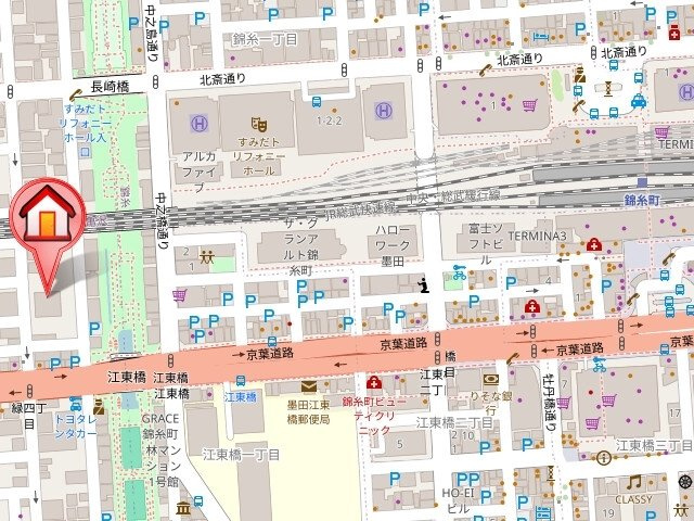 【地図】 | レジディア錦糸町Ⅱ