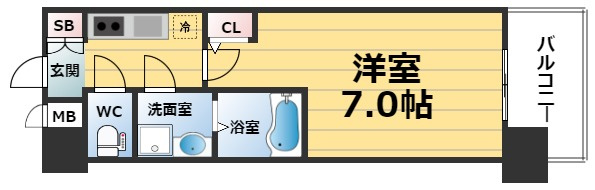 【間取り】 | アドバンス西梅田Ⅲエミネンス