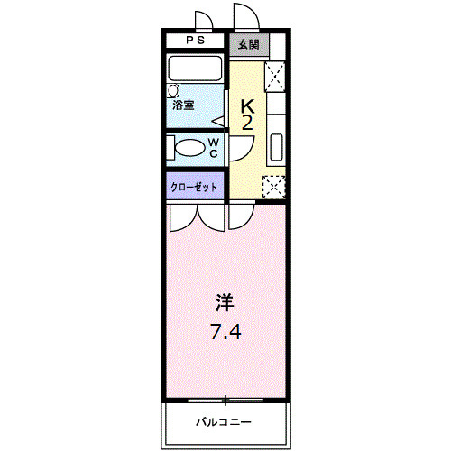 ペルレパークＢの間取り