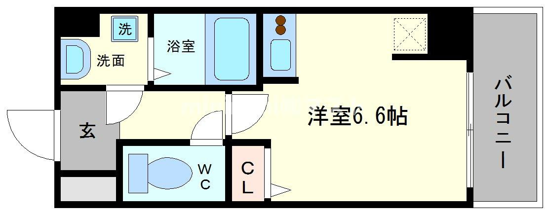 サンロール難波南の間取り
