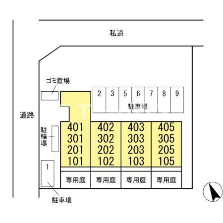 KAZU市川の区画図