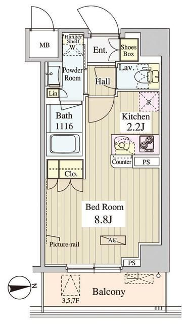 ＷＡＳＥＤＡ　ＡＰＡＲＴＭＥＮＴの間取り