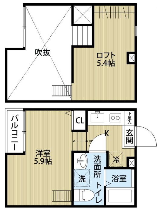 仲介手数料（賃料の1.10ヵ月）の50％OFF対象物件！の間取り