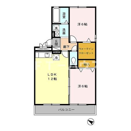 クレールNの間取り