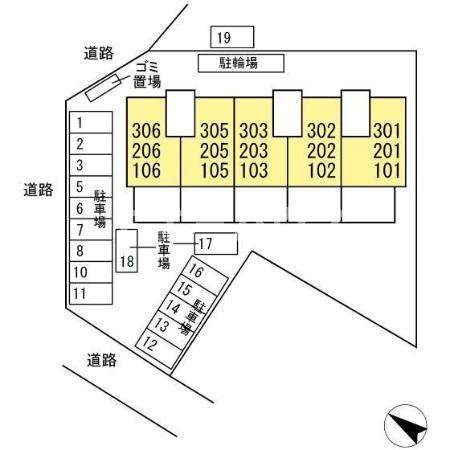 クレールNの区画図