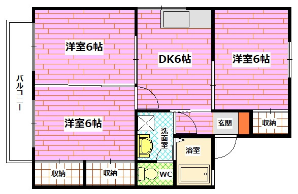 セジュール花みずき　C棟の間取り