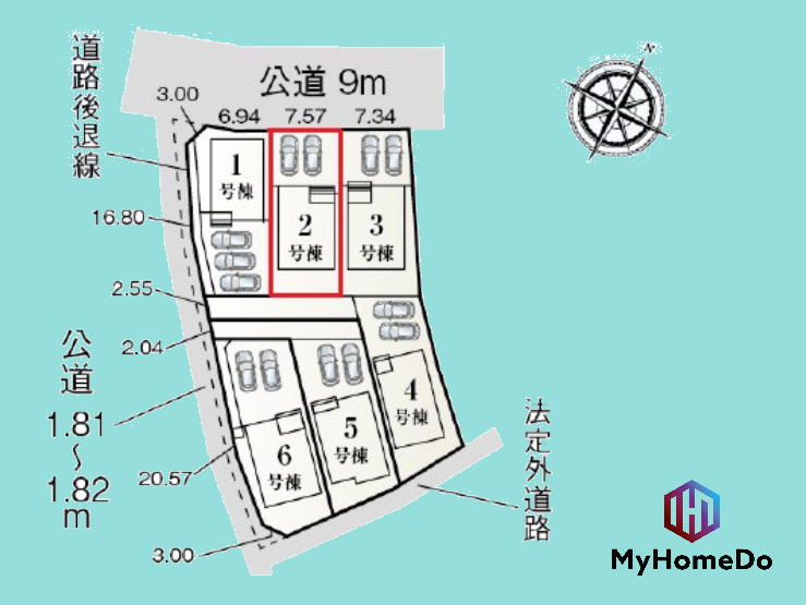 守山区瀬古東3丁目の区画図