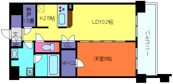 サニープレイス西芦屋2号館の間取り