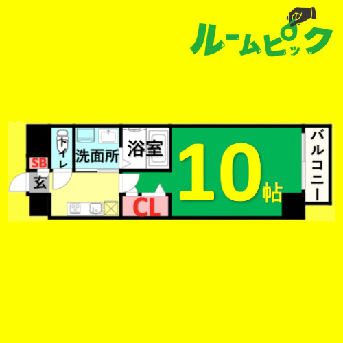 ファーニッシュ山王　名古屋市賃貸　仲介手数料無料の間取り