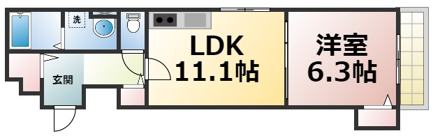 【間取り】 | クリエオーレ大今里Ⅱ　仲介手数料無料