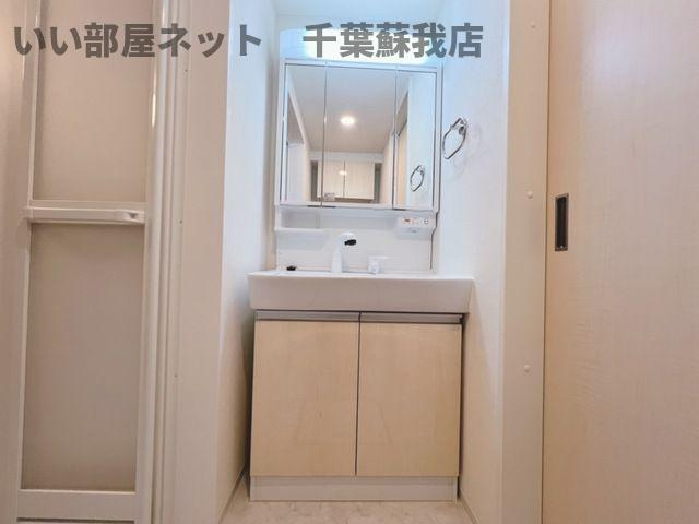 サンライズ・ガーデンⅢの洗面所|使いやすい洗面所です
