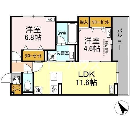 D-ガルデニアの間取り
