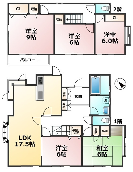 【間取り】 | 筑紫野市光が丘4丁目戸建