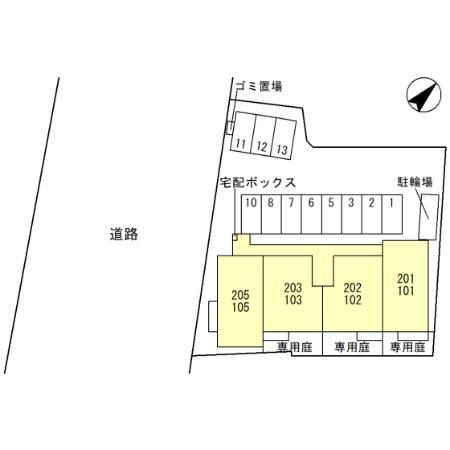 アグレアーブルの区画図
