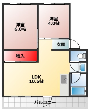 【間取り】 | シティハイツ岸和田