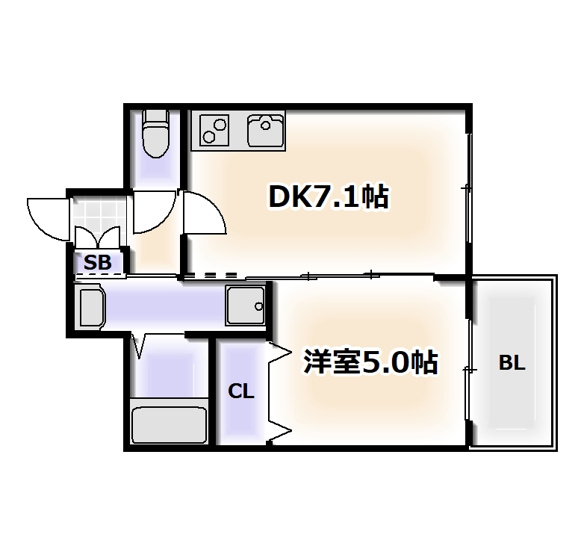 【間取り】 | エステムコート難波Ⅵエント
