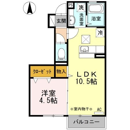 セジュール　Ａの間取り