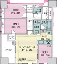 グローベルザ・シティ上野入谷の間取り