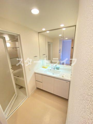 大阪市淀川区木川東２丁目の賃貸マンションの洗面所