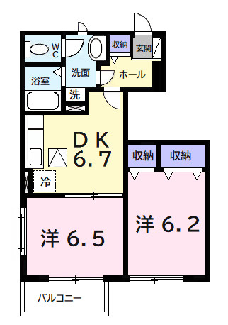 ファミールⅡの間取り